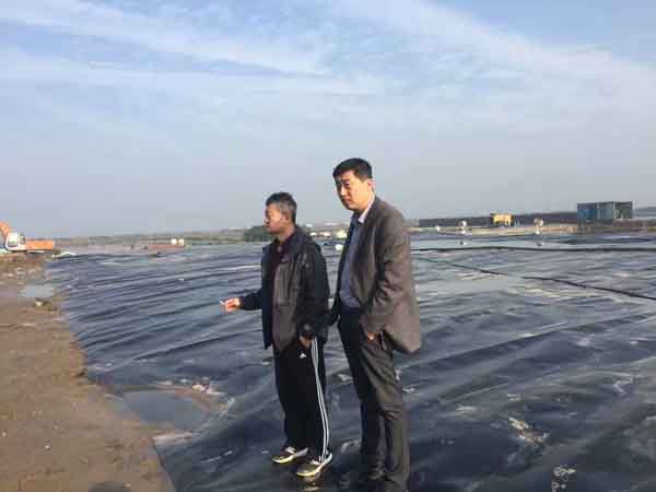 上海工地，中持水务专家指导，又拜访广航华东总部